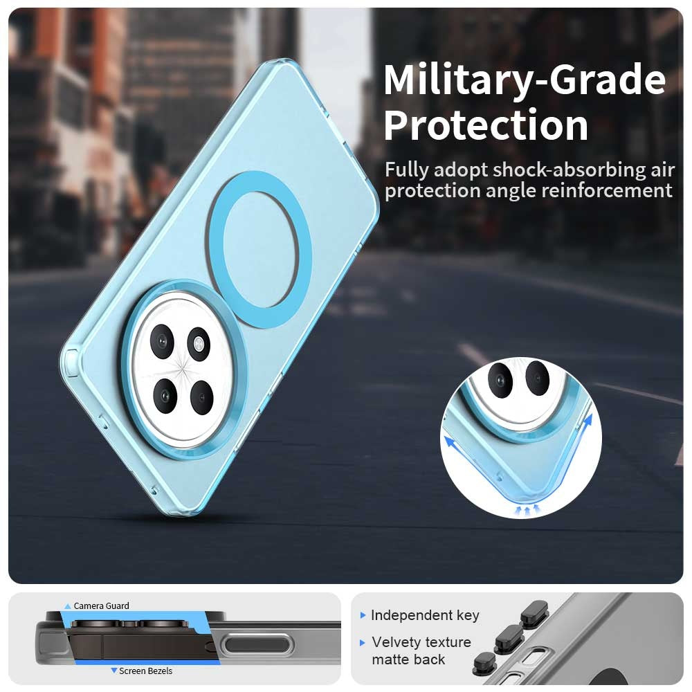 Funda MagSafe para Oppo Reno12 FS 5G / Reno12 FS 4G / Reno12 F 4G / Reno12 F, Techsuit, CandyCase, Azul