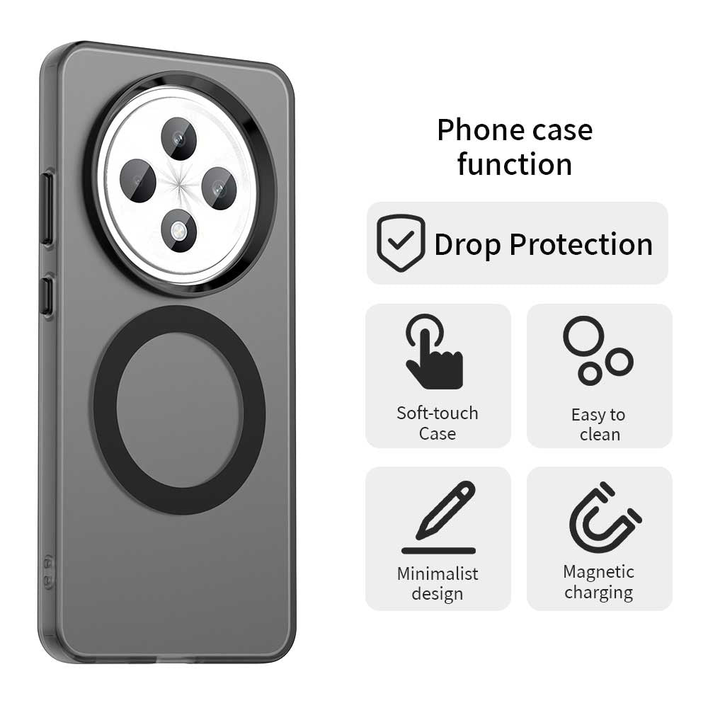 Funda MagSafe para Oppo Reno12 FS 5G / Reno12 FS 4G / Reno12 F 4G, Techsuit, CandyCase, Negra