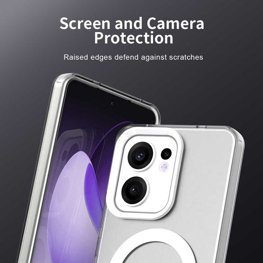 Funda MagSafe para Oppo Reno13 FS 5G / Reno13 F 4G / Reno13 F, Techsuit, CandyCase, Blanca