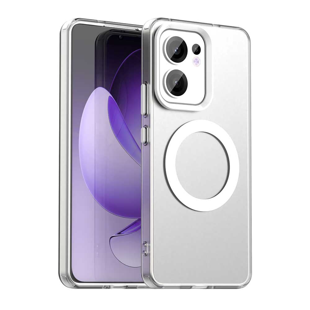 Funda MagSafe para Oppo Reno13 FS 5G / Reno13 F 4G / Reno13 F, Techsuit, CandyCase, Blanca