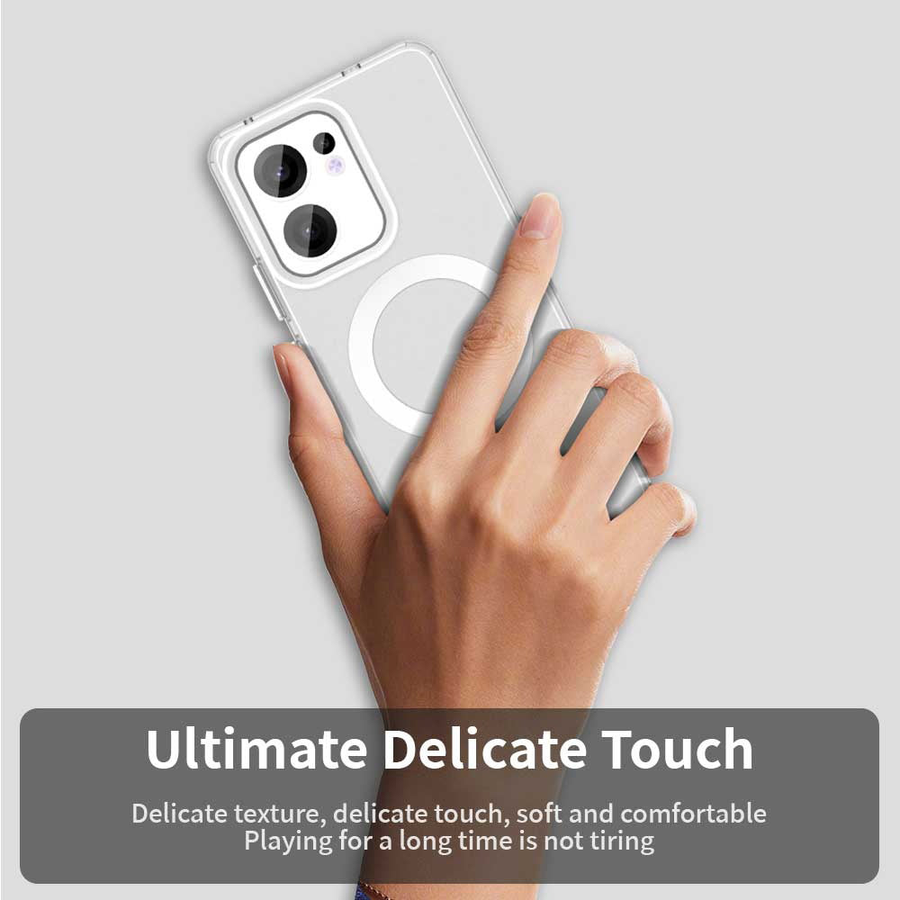 Funda MagSafe para Oppo Reno13 FS 5G / Reno13 F 4G / Reno13 F, Techsuit, CandyCase, Blanca