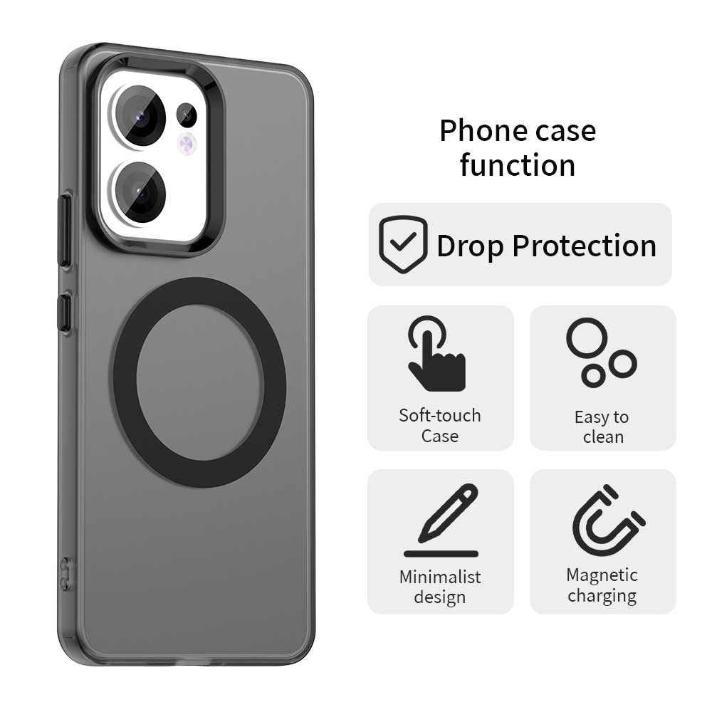 Funda MagSafe para Oppo Reno13 FS 5G / Reno13 F 4G / Reno13 F, Techsuit, CandyCase, Negra
