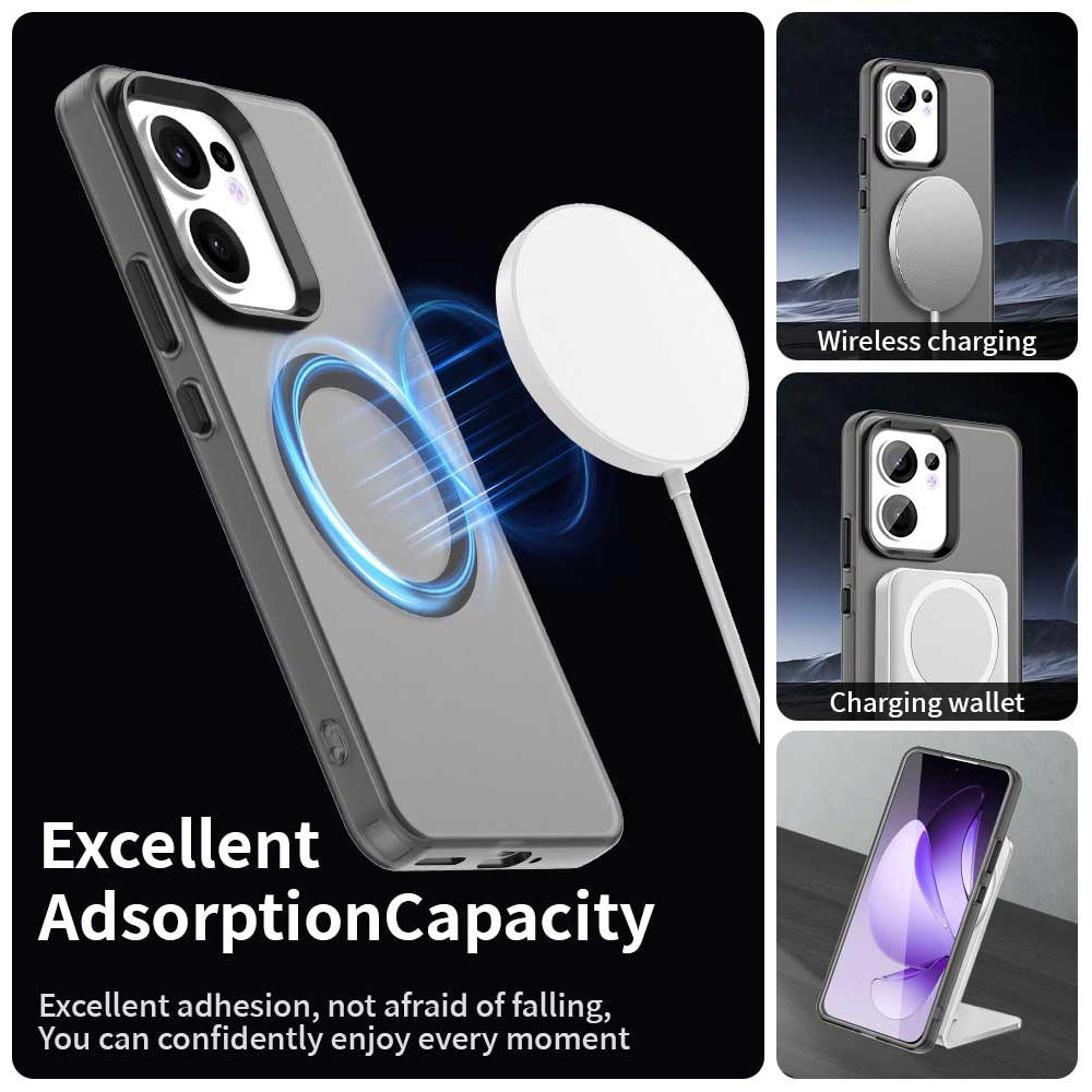 Funda MagSafe para Oppo Reno13 FS 5G / Reno13 F 4G / Reno13 F, Techsuit, CandyCase, Negra