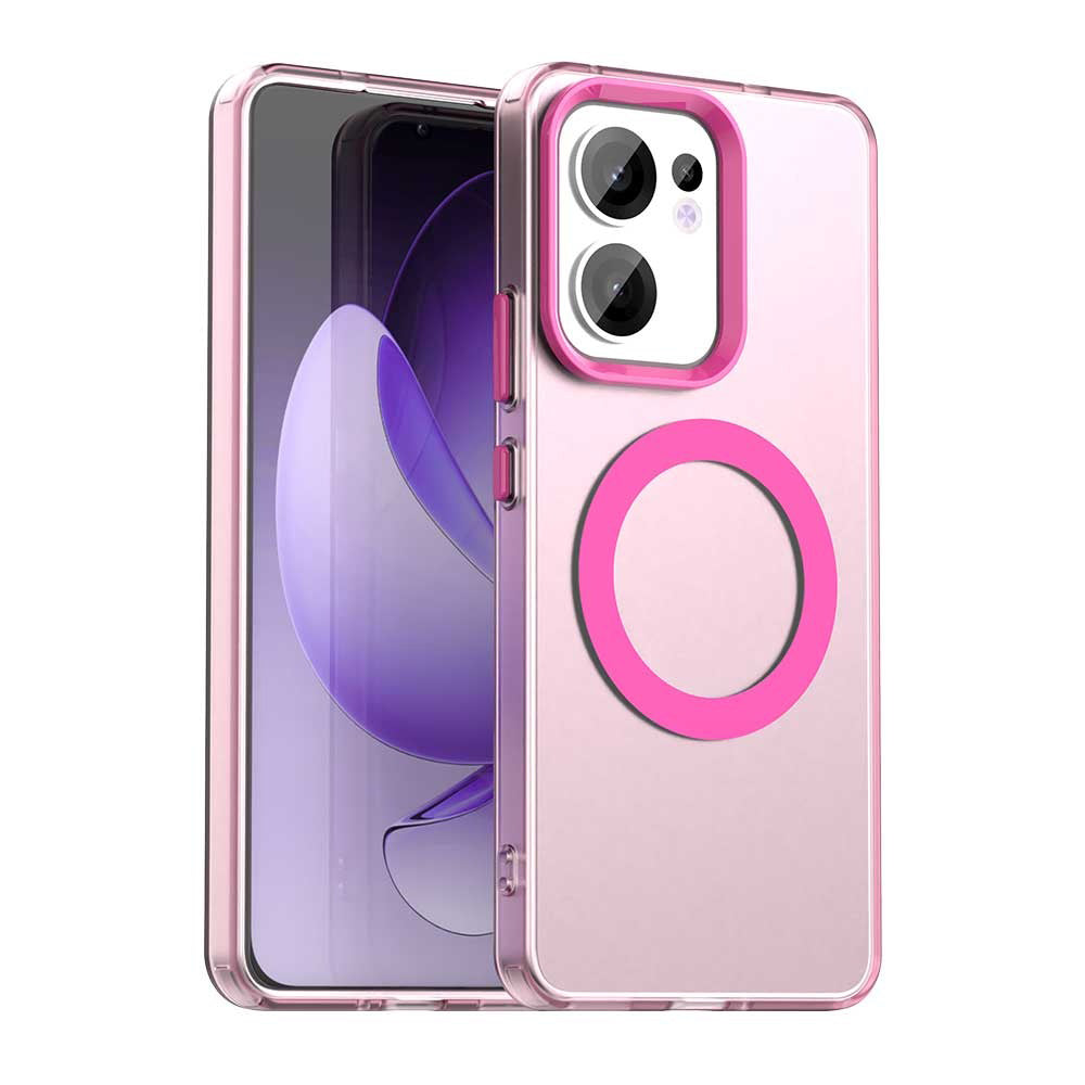Funda MagSafe para Oppo Reno13 FS 5G / Reno13 F 4G / Reno13 F, Techsuit, CandyCase, Rosa
