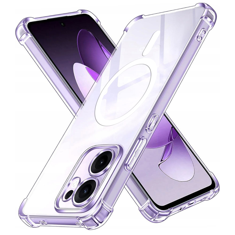 Funda MagSafe para Oppo Reno13 FS 5G / Reno13 F 4G / Reno13 F, Techsuit, a prueba de golpes, Transparente