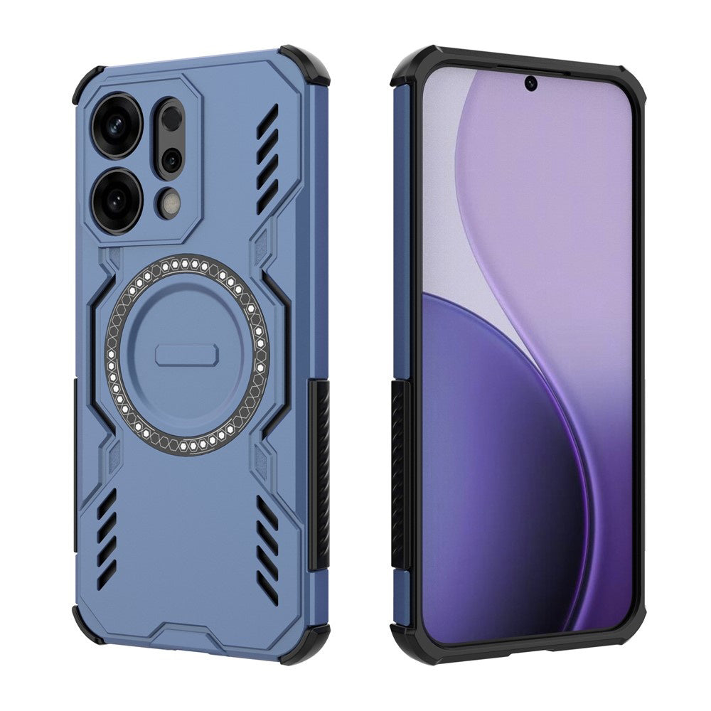 Funda MagSafe para Oppo Reno14, Techsuit, ArmorMag, Azul