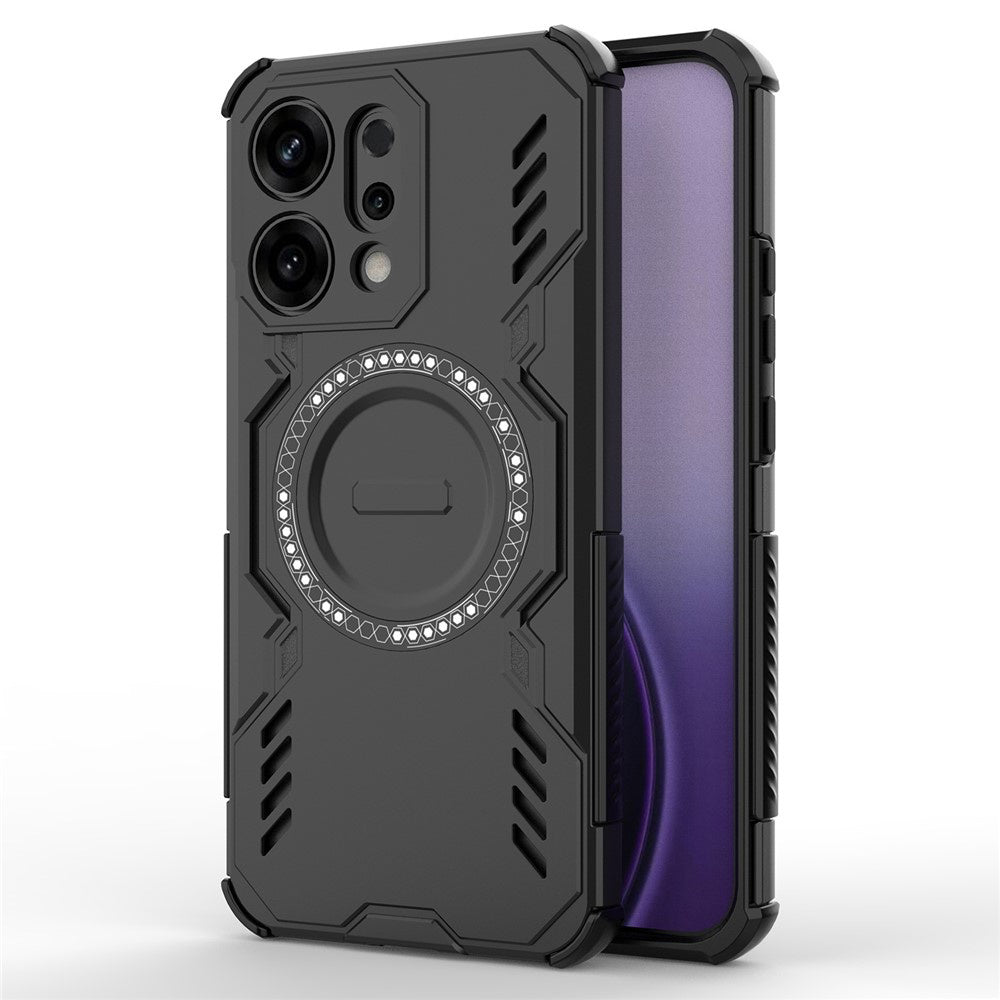 Funda MagSafe para Oppo Reno14, Techsuit, ArmorMag, Negra