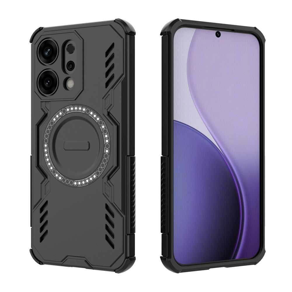 Funda MagSafe para Oppo Reno14, Techsuit, ArmorMag, Negra