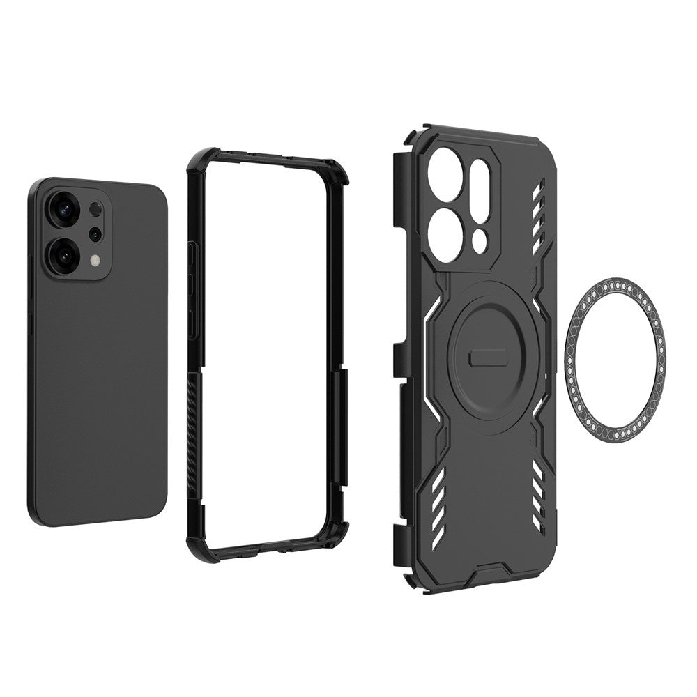Funda MagSafe para Oppo Reno14, Techsuit, ArmorMag, Negra