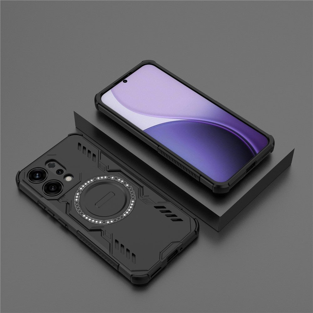 Funda MagSafe para Oppo Reno14, Techsuit, ArmorMag, Negra