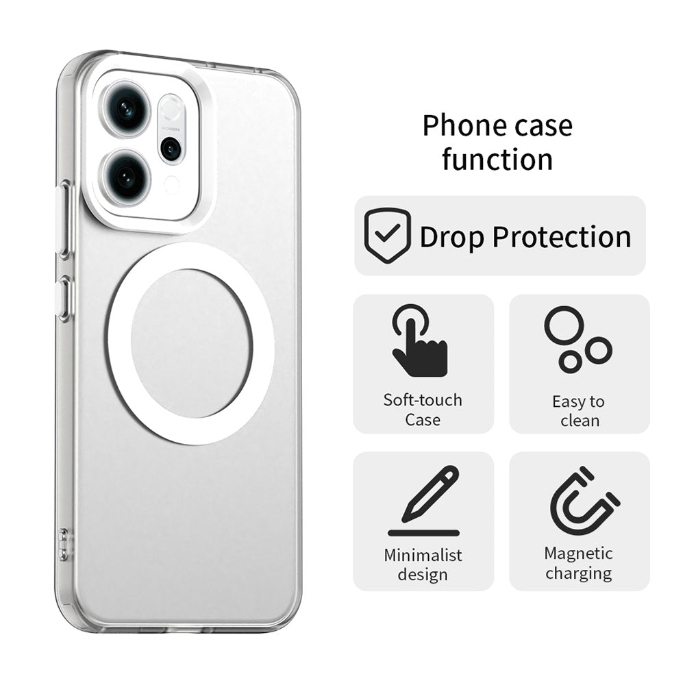 Funda MagSafe para Oppo Reno14, Techsuit, CandyCase, Blanca