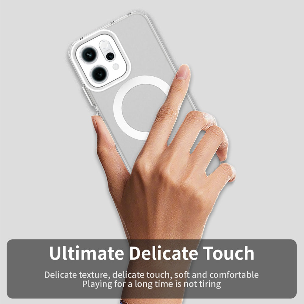 Funda MagSafe para Oppo Reno14, Techsuit, CandyCase, Blanca
