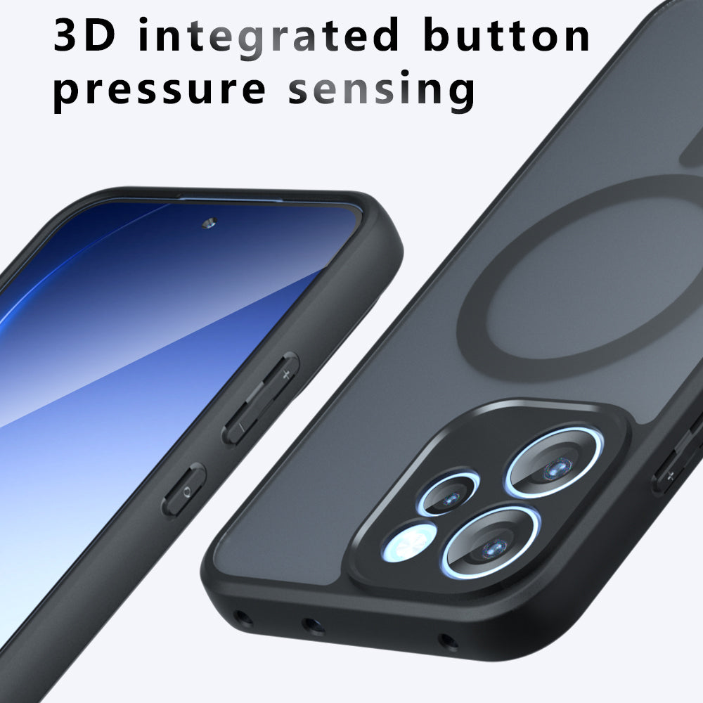 Funda MagSafe para Oppo Reno15 FS / Reno15 F, Techsuit, PureFrost, Negra Satinada