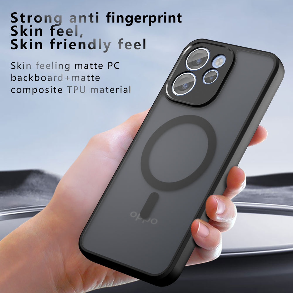 Funda MagSafe para Oppo Reno15 FS / Reno15 F, Techsuit, PureFrost, Negra Satinada