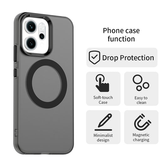 Funda MagSafe para Oppo Reno16 F / Reno16 FS, Techsuit, CandyCase, Negra