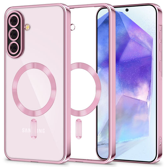 Funda MagSafe para Samsung Galaxy A56 A566, Tech-Protect, Magflex, Rosa Dorada