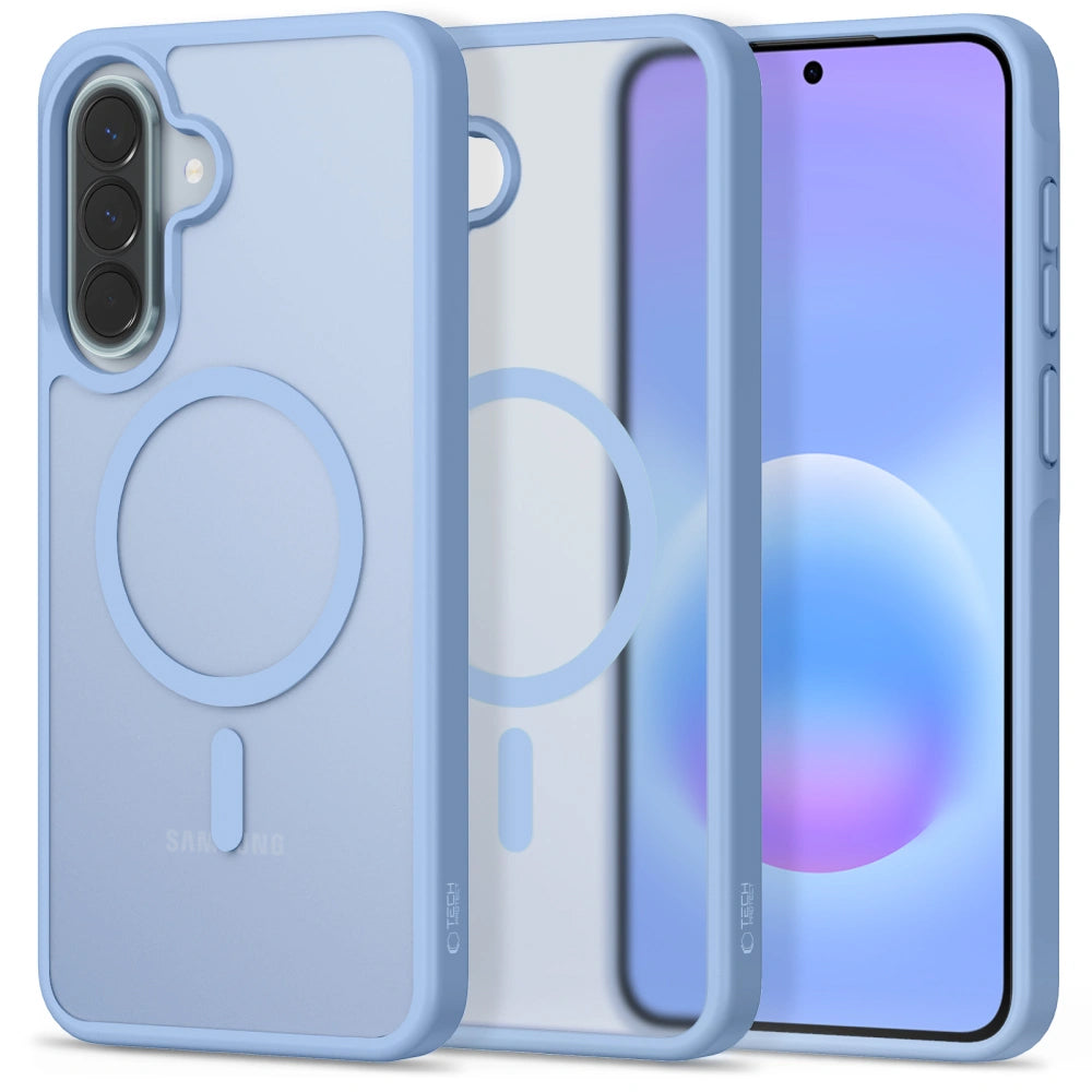 Funda MagSafe para Samsung Galaxy A57 5G, Tech-Protect, Magmat, Azul Mate