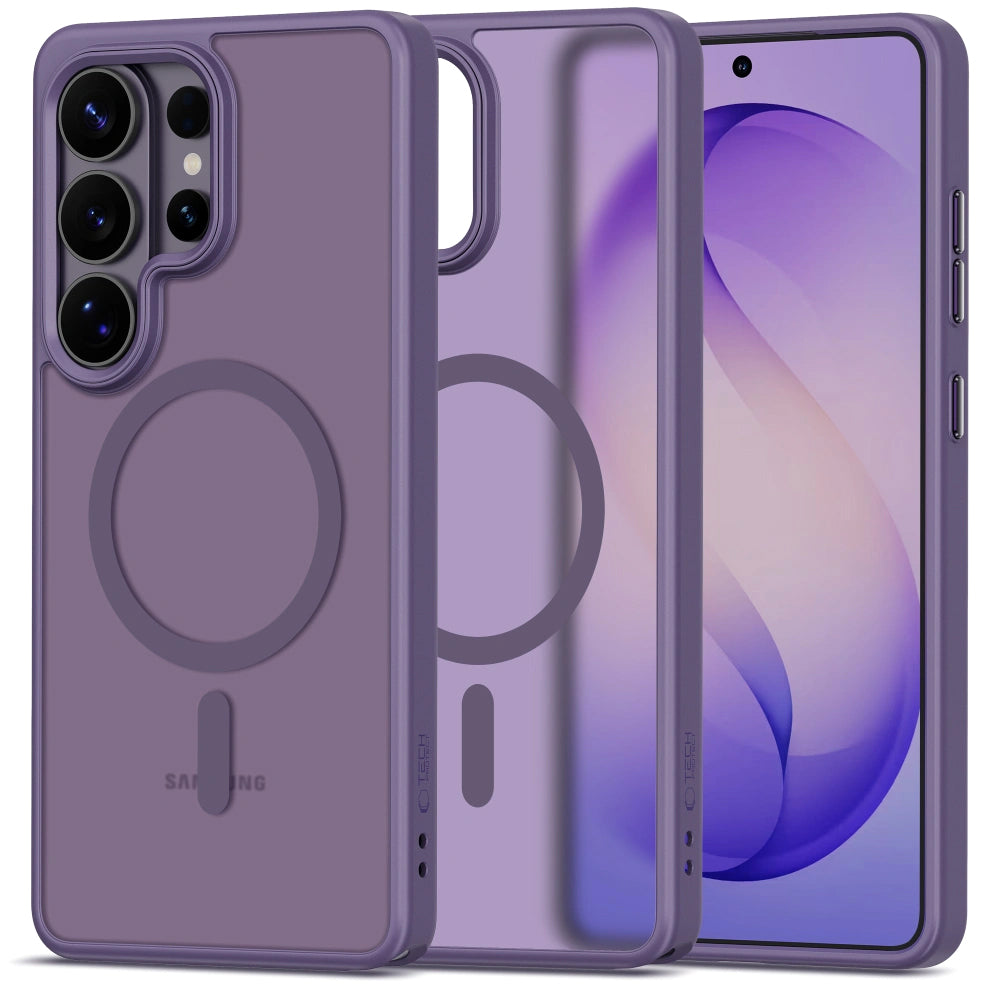 Funda MagSafe para Samsung Galaxy S26 Ultra S948, Tech-Protect, Magmat, Morado Mate