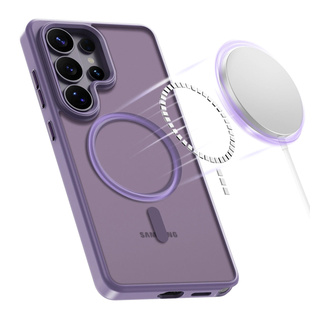 Funda MagSafe para Samsung Galaxy S26 Ultra S948, Tech-Protect, Magmat, Morado Mate