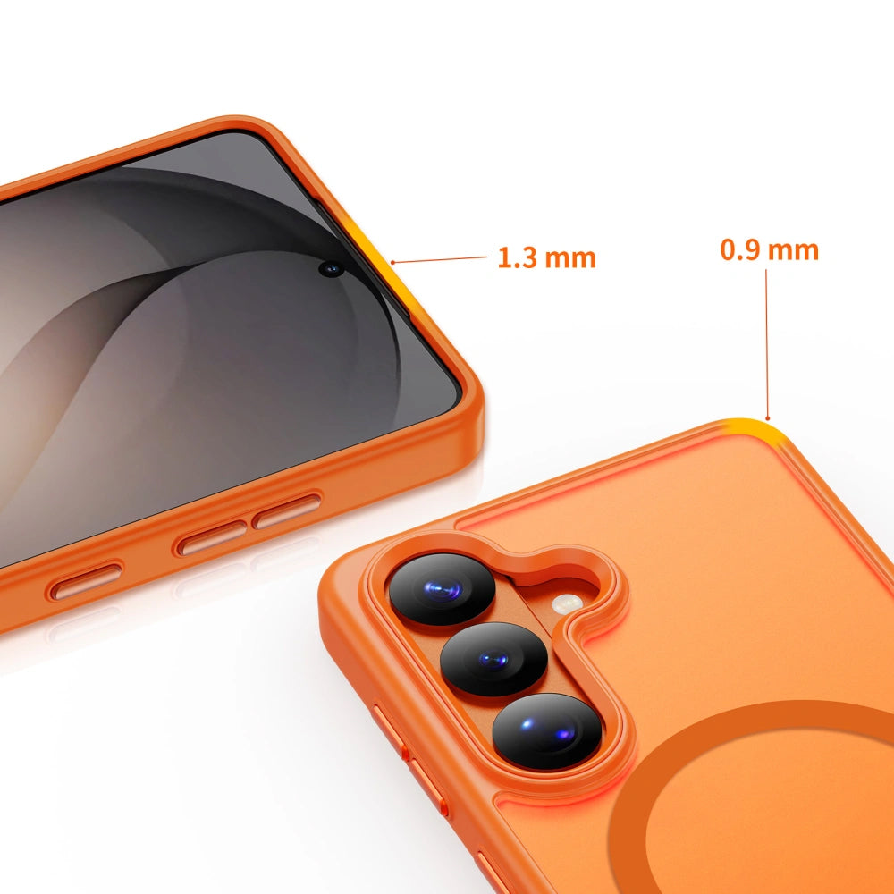 Funda MagSafe para Samsung Galaxy S26 Ultra S948, Tech-Protect, Magmat, Naranja Mate