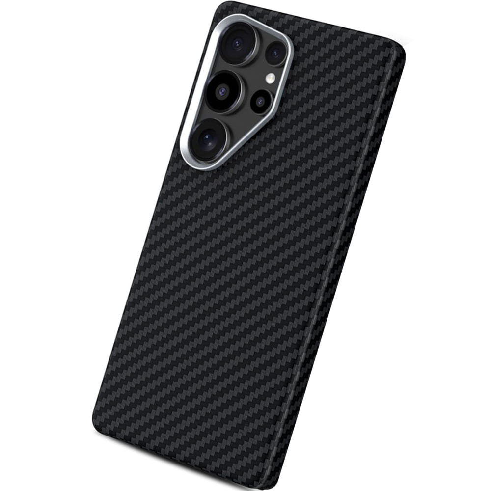Funda MagSafe para Samsung Galaxy S25 Ultra S938, Tech-Protect, Ion Carbon, Negra