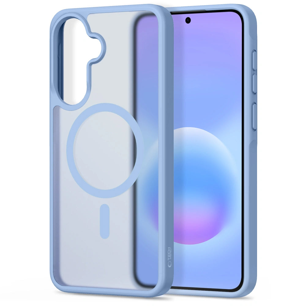 Funda MagSafe para Samsung Galaxy A57 5G, Tech-Protect, Magmat, Azul Mate