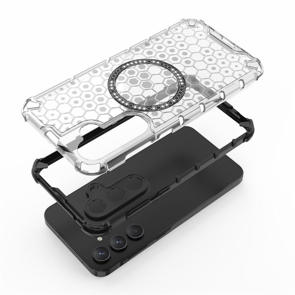 Funda MagSafe para Samsung Galaxy A26 A266, Techsuit, HoneyComb Shield, Azul