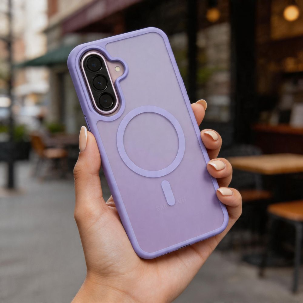 Funda MagSafe para Samsung Galaxy A37 5G / A56 A566 / A36 A366, Tech-Protect, Magmat, Morado Mate