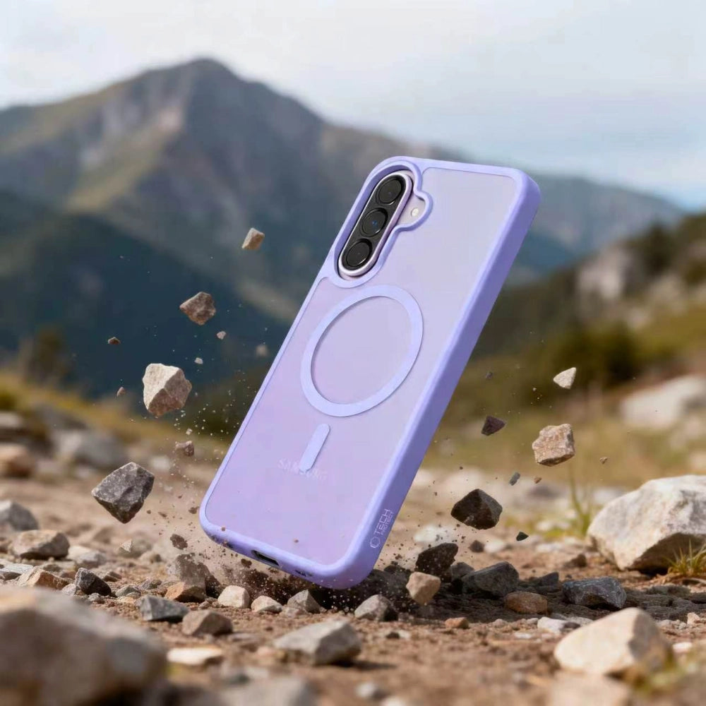 Funda MagSafe para Samsung Galaxy A57 5G, Tech-Protect, Magmat, Morado Mate