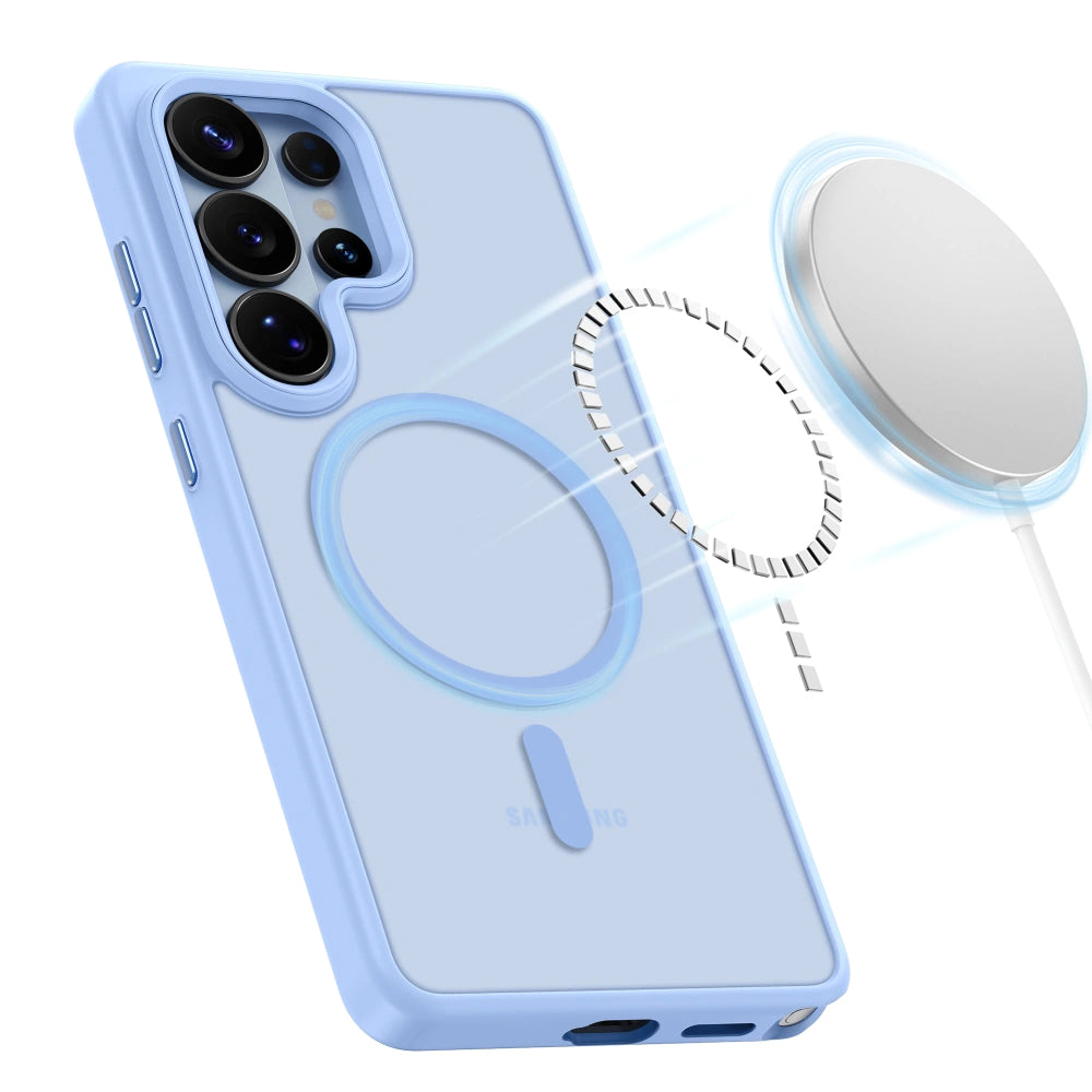 Funda MagSafe para Samsung Galaxy S26 Ultra S948, Tech-Protect, Magmat, Azul Mate