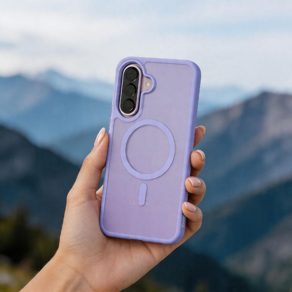 Funda MagSafe para Samsung Galaxy A37 5G / A56 A566 / A36 A366, Tech-Protect, Magmat, Morado Mate