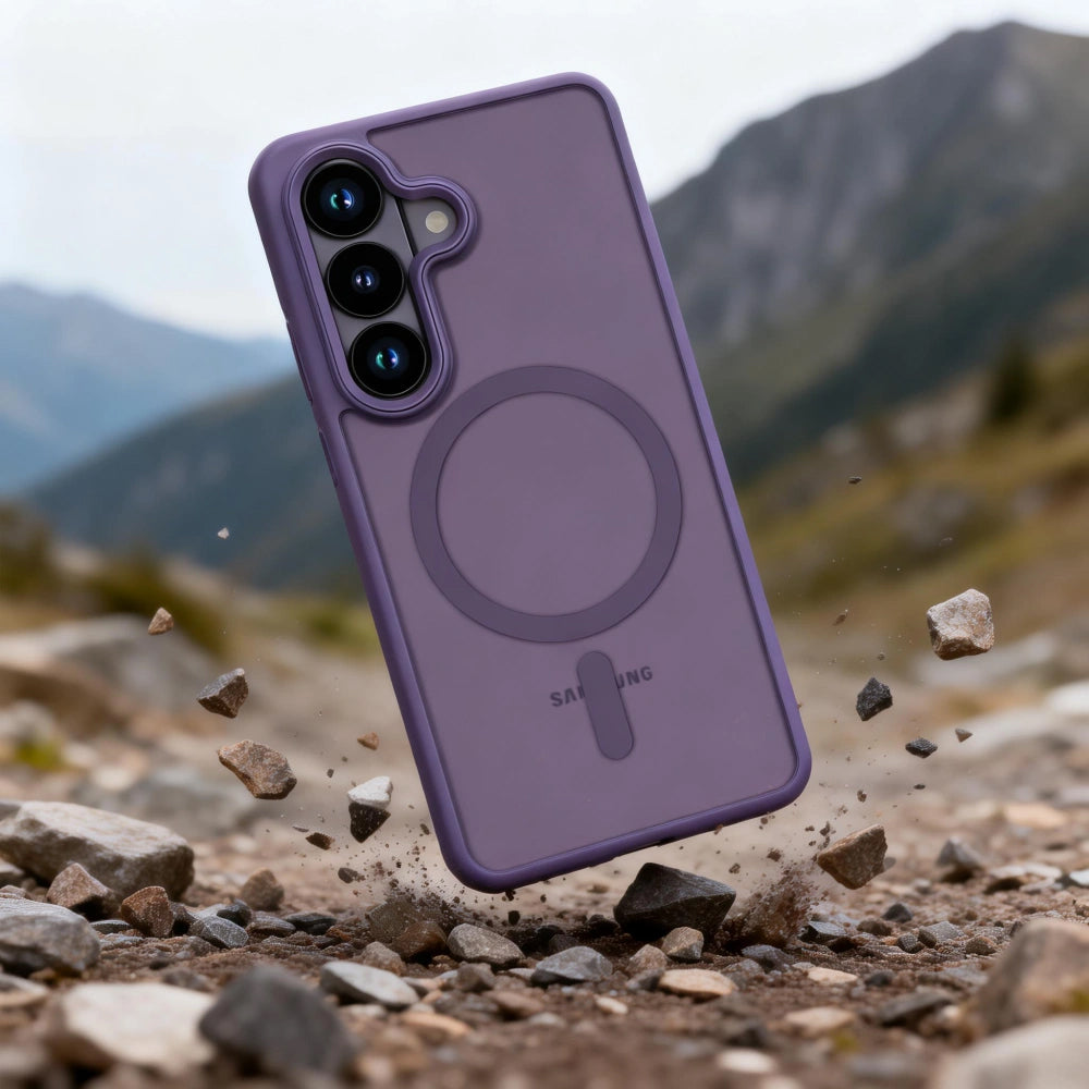Funda MagSafe para Samsung Galaxy S26 S942, Tech-Protect, Magmat, Morado Mate