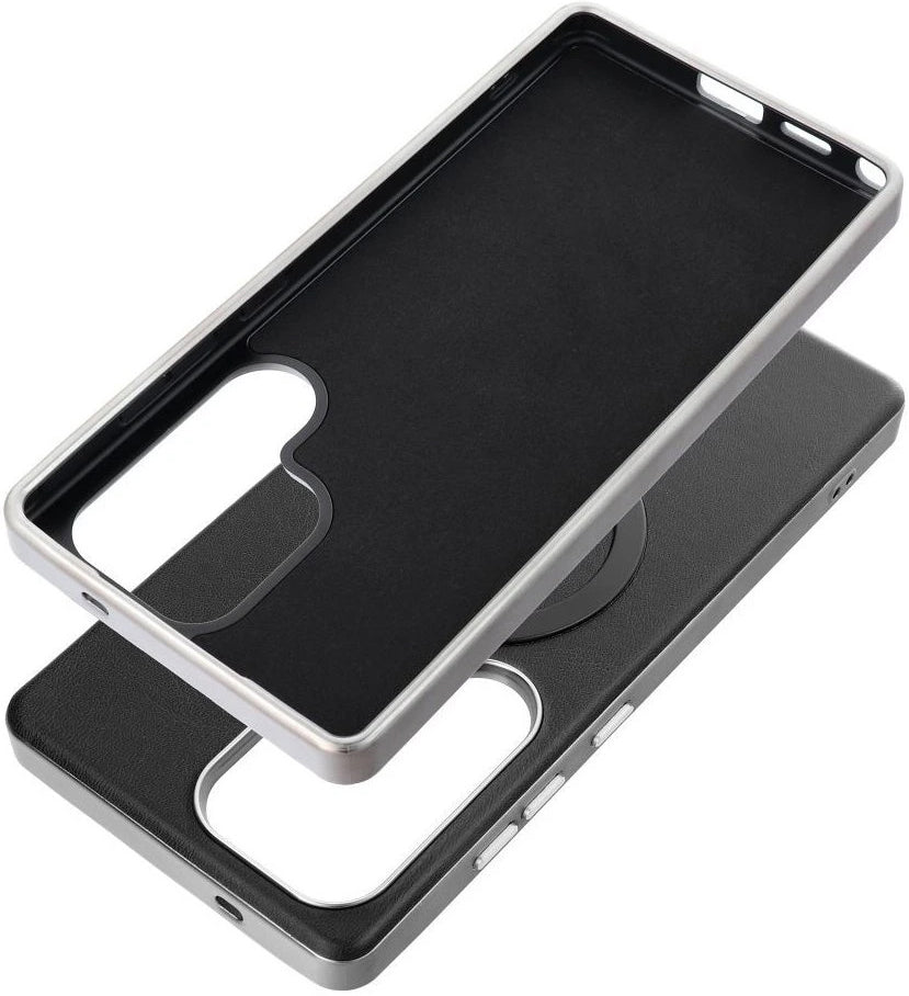 Funda MagSafe para Samsung Galaxy A36 A366, OEM, Gentleman Mag, Negra