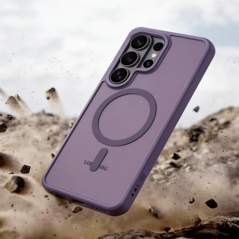 Funda MagSafe para Samsung Galaxy S26 Ultra S948, Tech-Protect, Magmat, Morado Mate