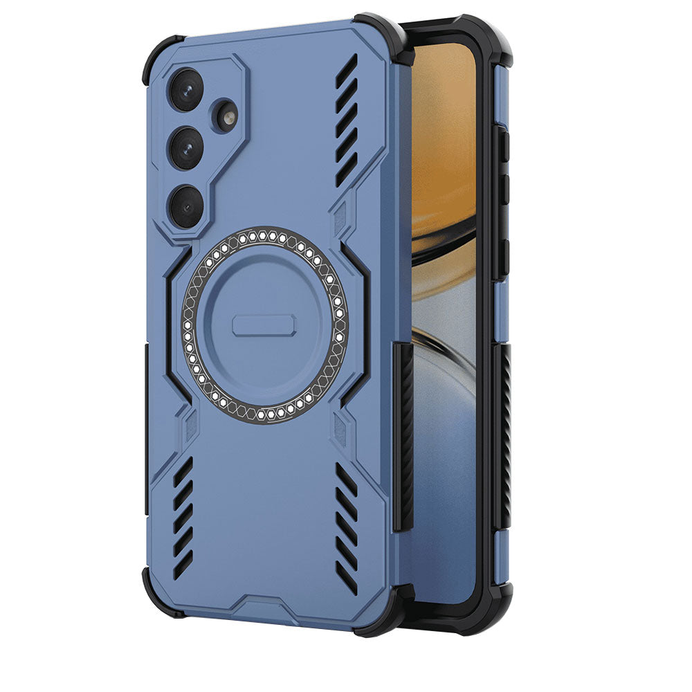 Funda MagSafe para Samsung Galaxy A55 5G A556, Techsuit, ArmorMag, Azul