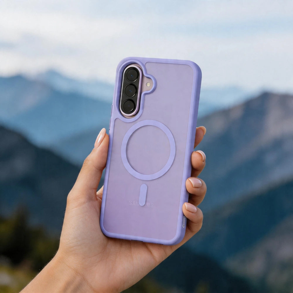 Funda MagSafe para Samsung Galaxy A57 5G, Tech-Protect, Magmat, Morado Mate