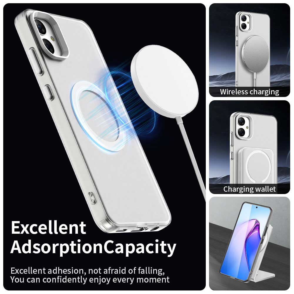Funda MagSafe para Samsung Galaxy A05 A055, Techsuit, CandyCase, Blanca