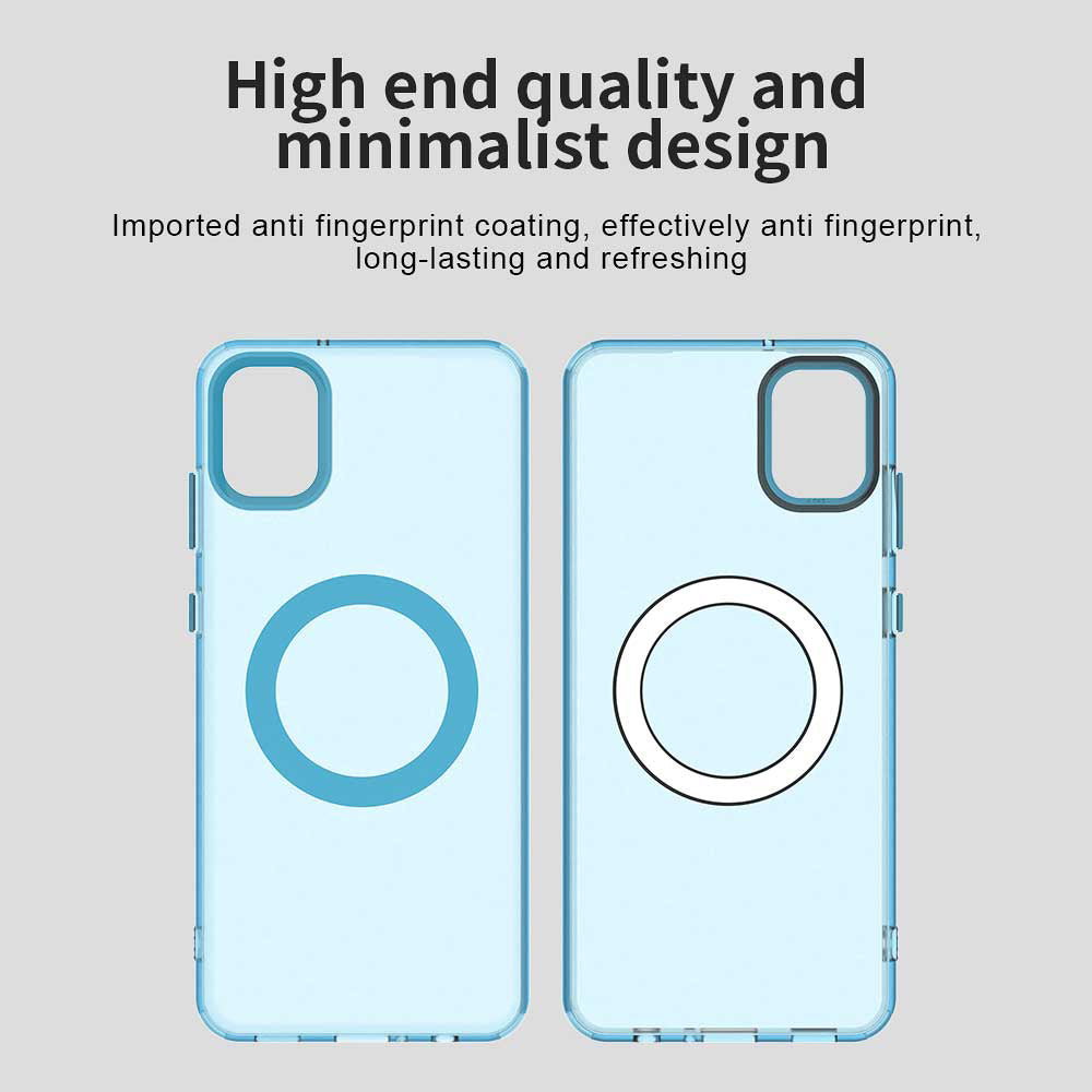 Funda MagSafe para Samsung Galaxy A05 A055, Techsuit, CandyCase, Azul