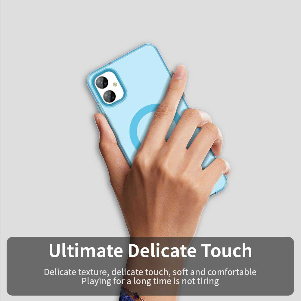 Funda MagSafe para Samsung Galaxy A05 A055, Techsuit, CandyCase, Azul