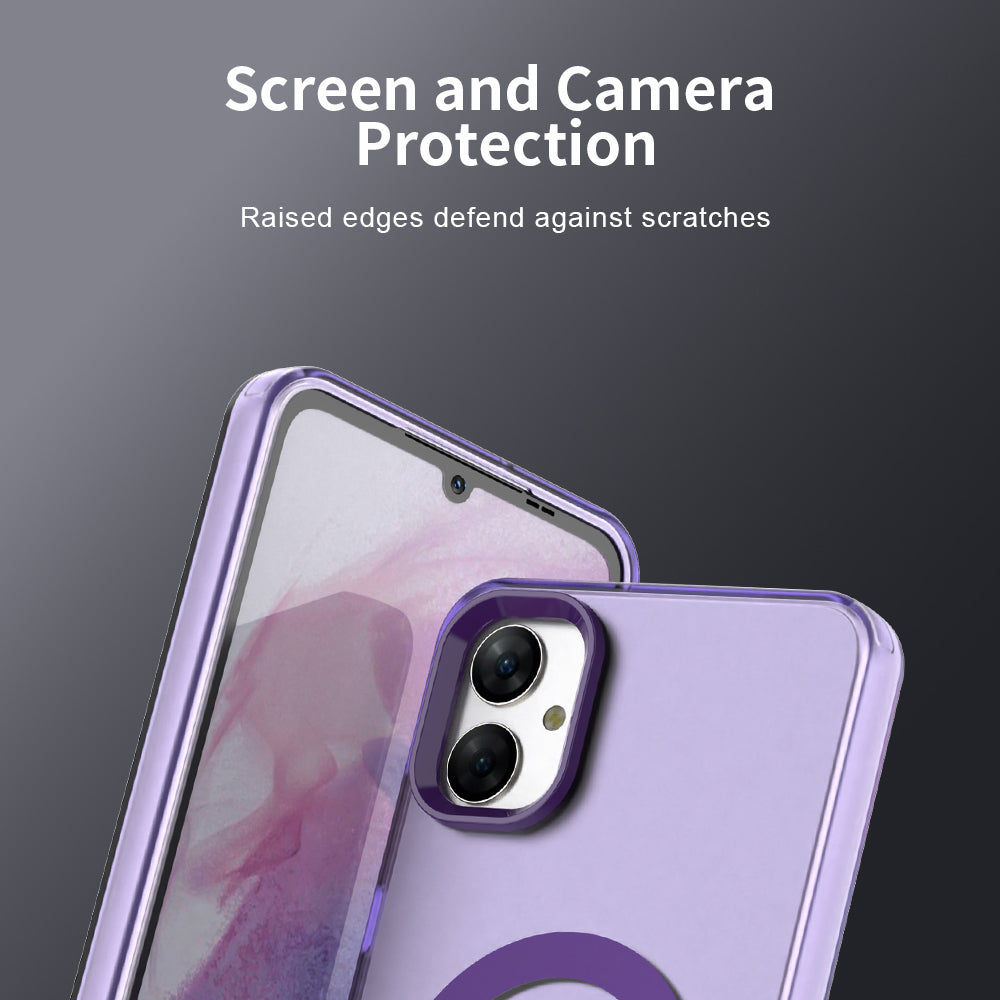 Funda MagSafe para Samsung Galaxy A05 A055, Techsuit, CandyCase, Morado