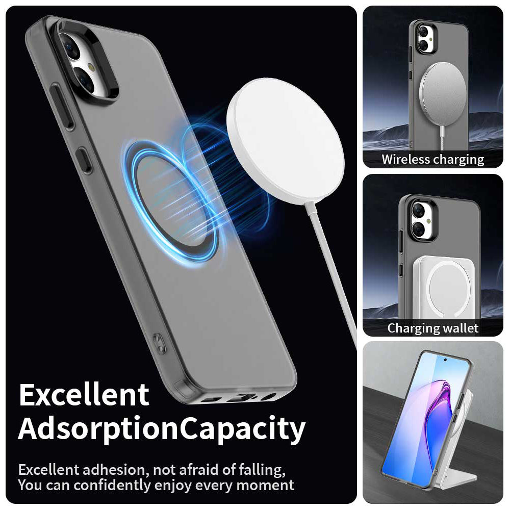 Funda MagSafe para Samsung Galaxy A05 A055, Techsuit, CandyCase, Negra