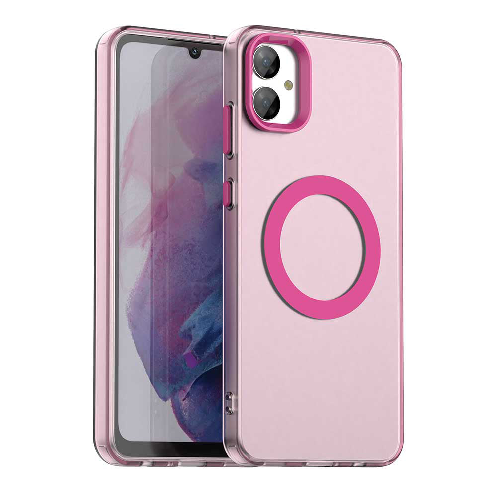 Funda MagSafe para Samsung Galaxy A05 A055, Techsuit, CandyCase, Rosa