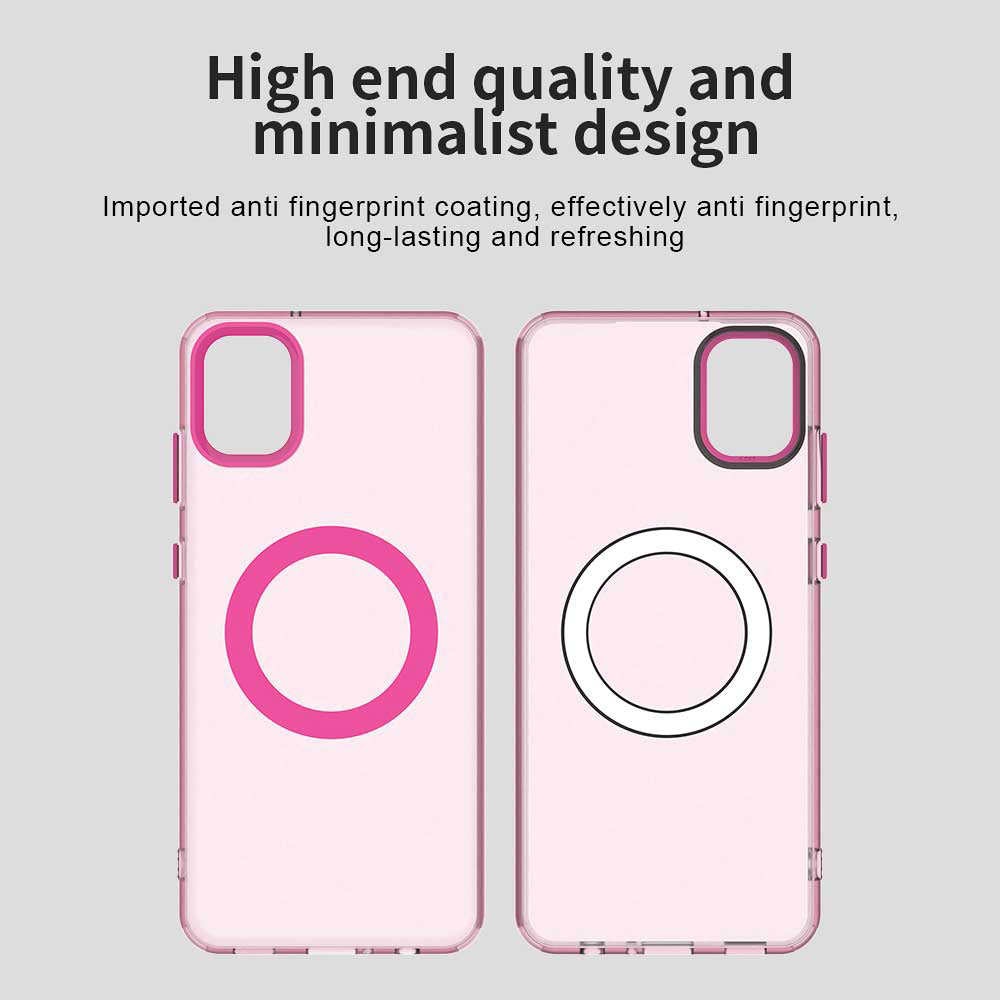 Funda MagSafe para Samsung Galaxy A05 A055, Techsuit, CandyCase, Rosa