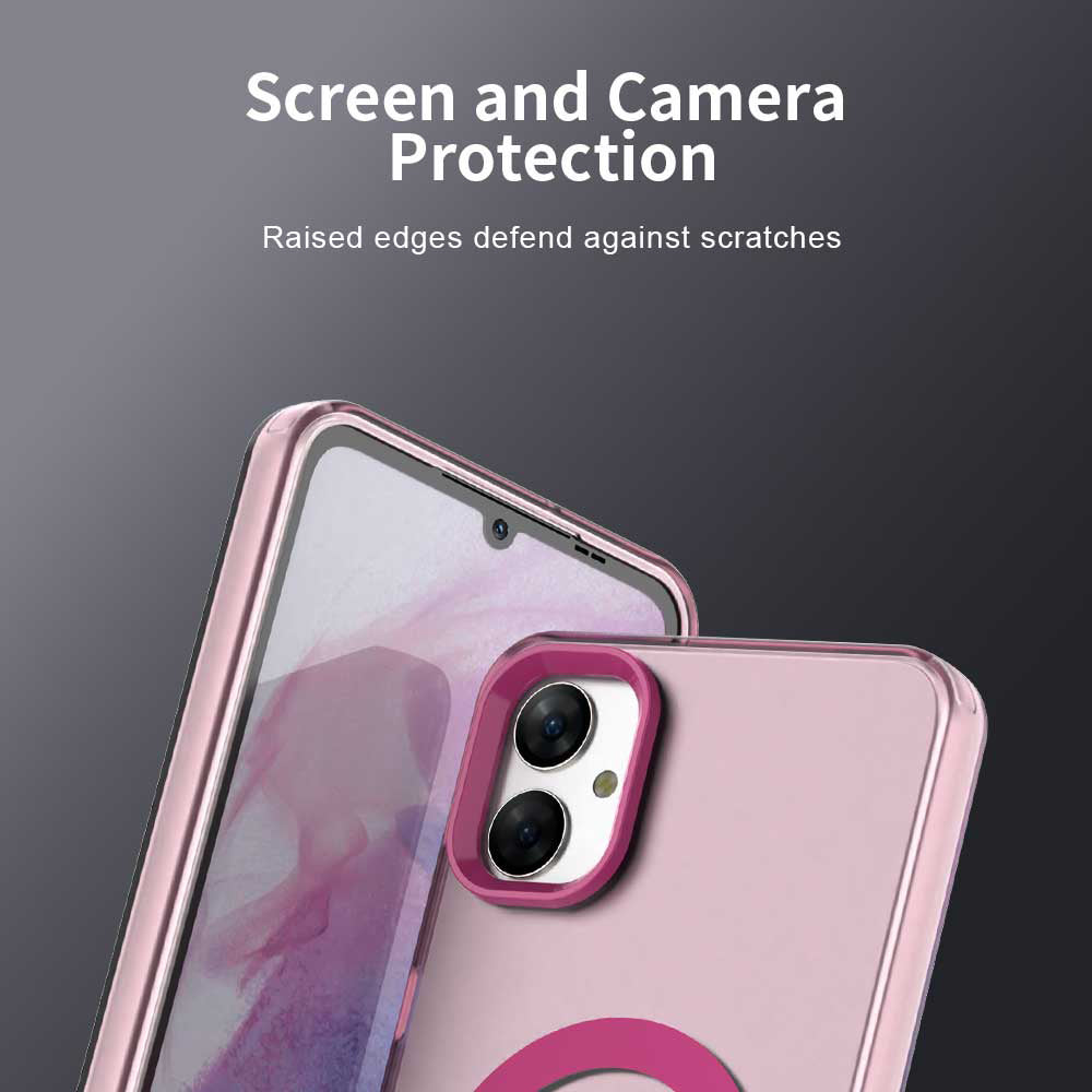 Funda MagSafe para Samsung Galaxy A05 A055, Techsuit, CandyCase, Rosa