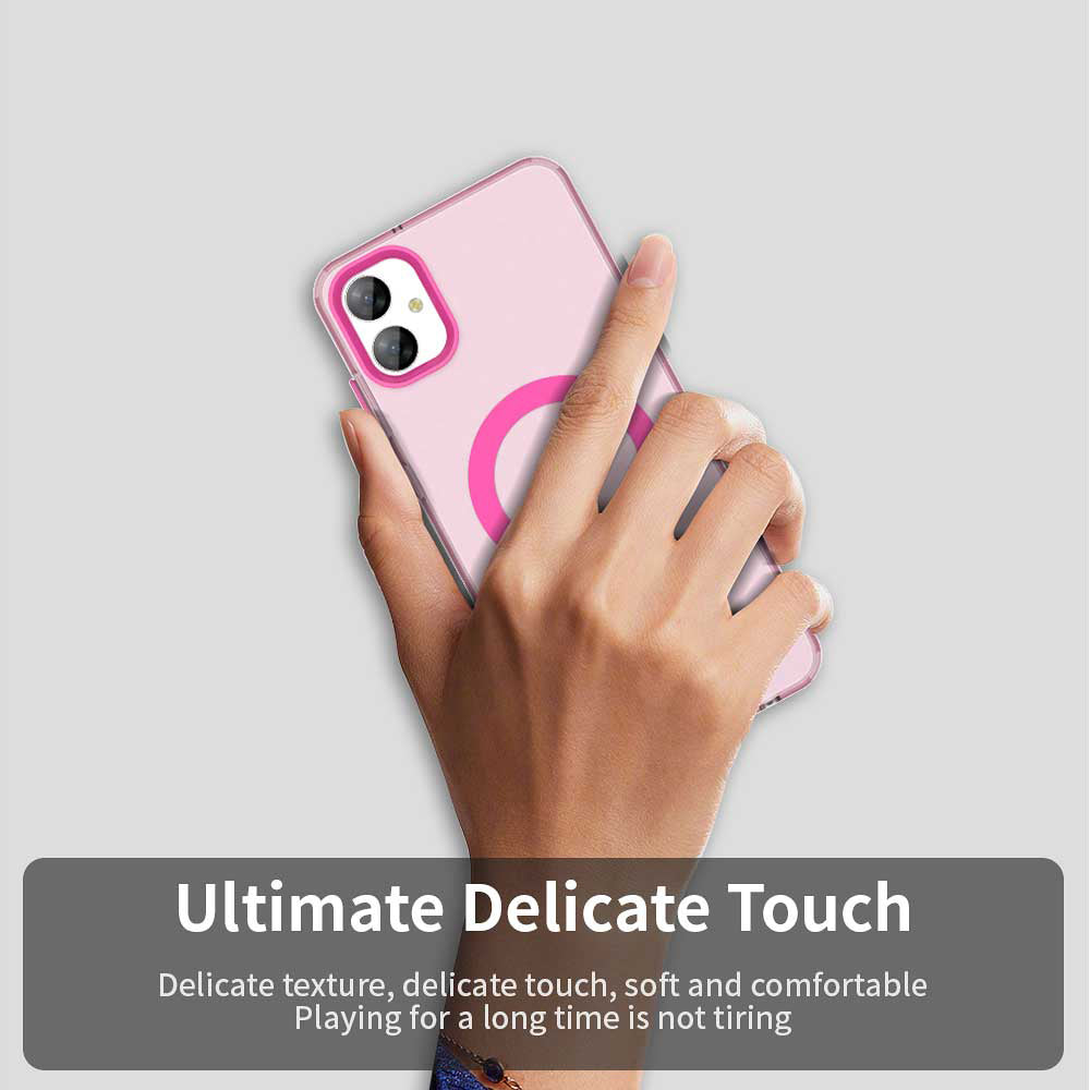 Funda MagSafe para Samsung Galaxy A05 A055, Techsuit, CandyCase, Rosa