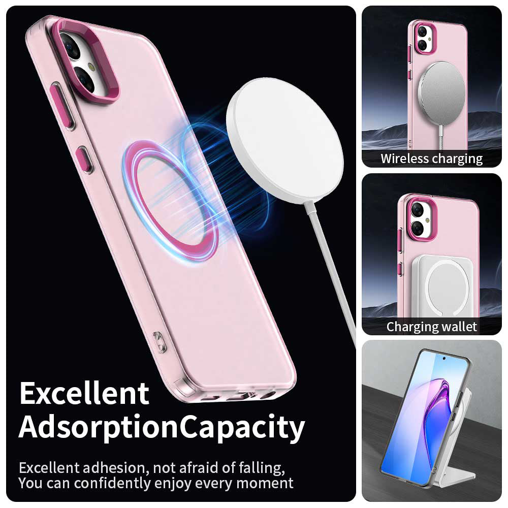 Funda MagSafe para Samsung Galaxy A05 A055, Techsuit, CandyCase, Rosa