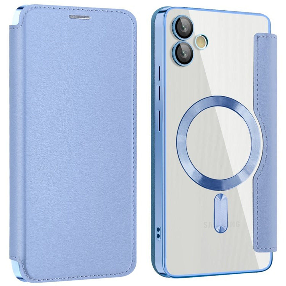 Funda MagSafe para Samsung Galaxy A05 A055, Techsuit, SmartMag Book, Azul