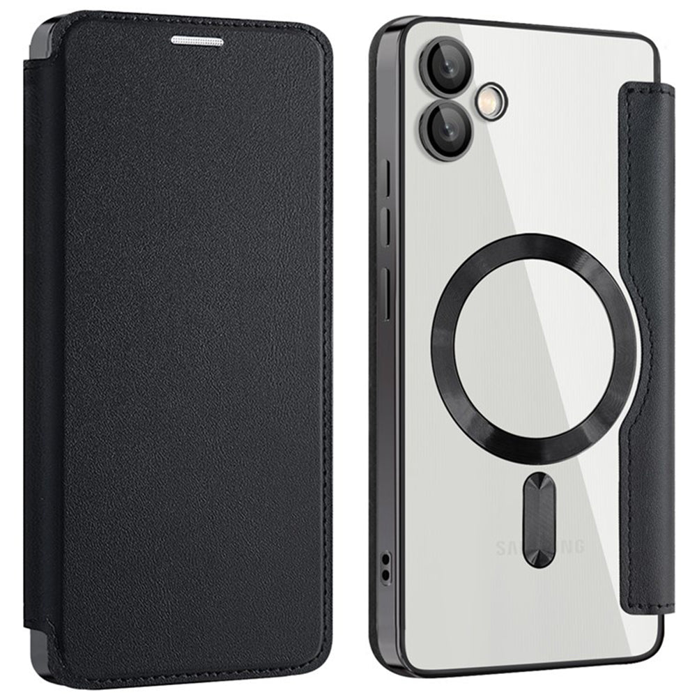 Funda MagSafe para Samsung Galaxy A05 A055, Techsuit, SmartMag Book, Negra