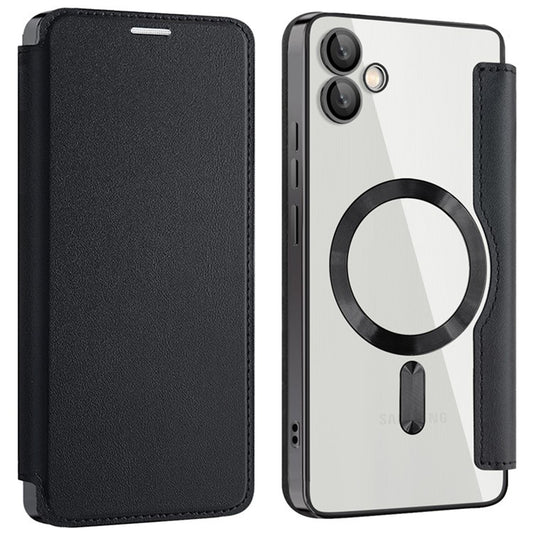 Funda MagSafe para Samsung Galaxy A05 A055, Techsuit, SmartMag Book, Negra