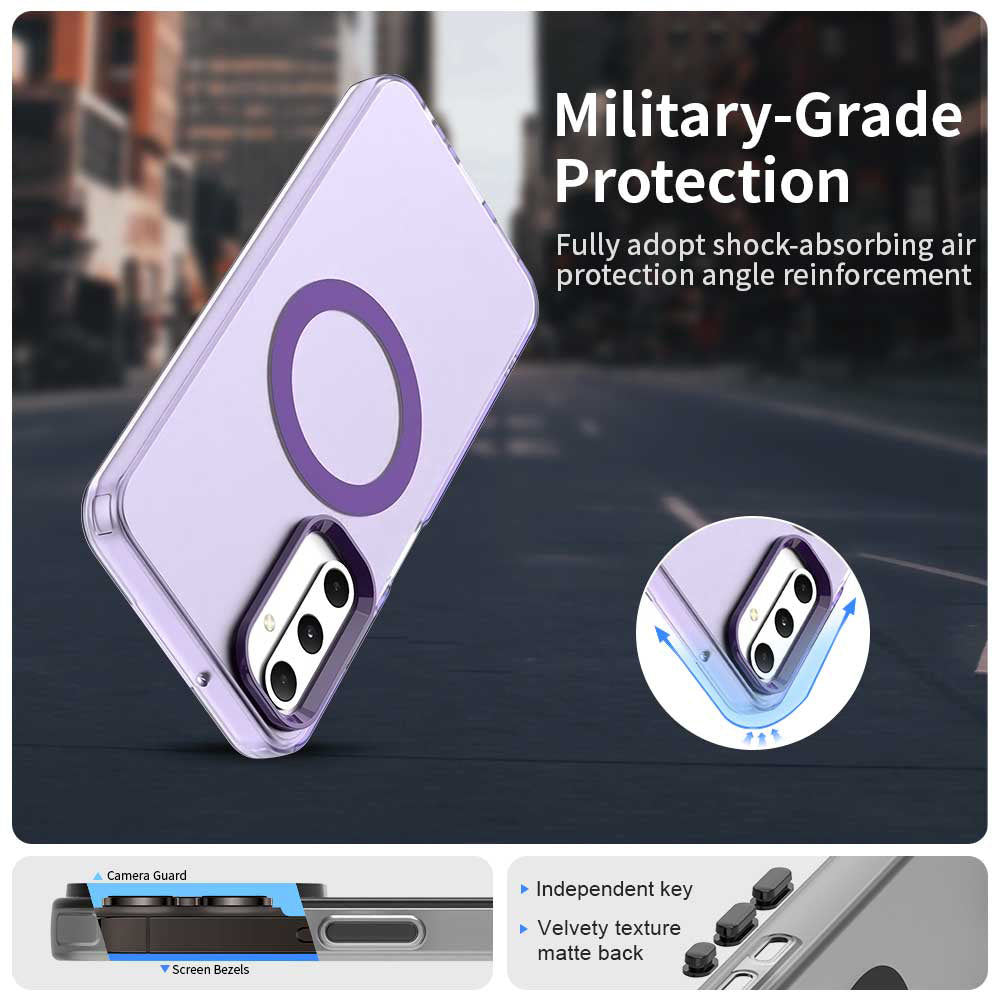 Funda MagSafe para Samsung Galaxy A05s A057, Techsuit, CandyCase, Morado